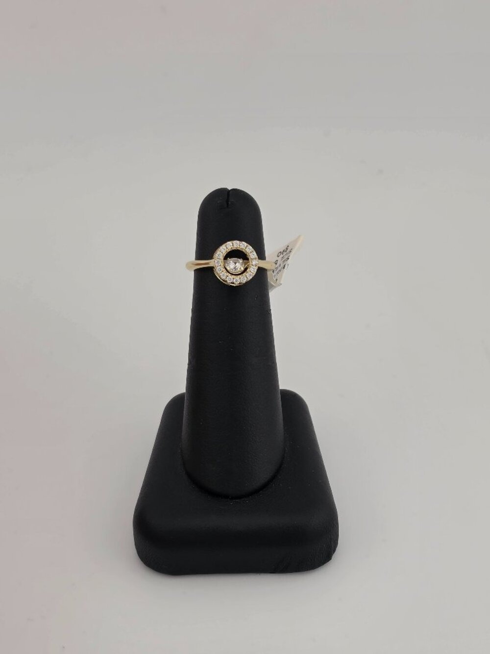 925 Sterling Silver Round Dancing CZ Ring – New Fine Jewelry Gift